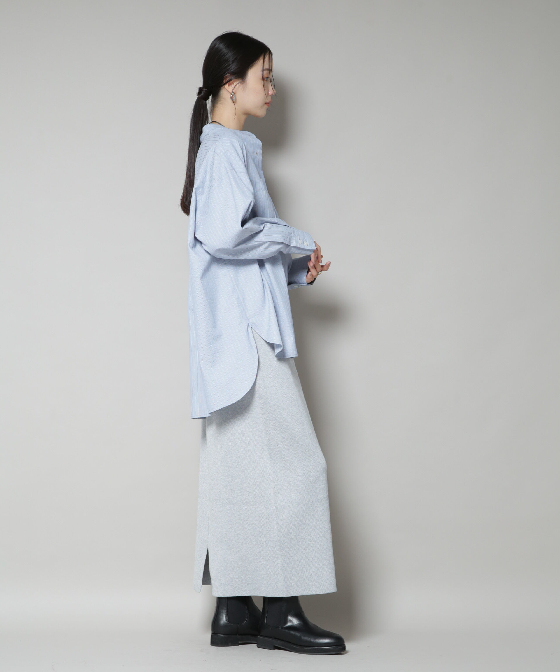 nano･universe「毛玉抑制総針スカート(セットアップ可)」|スカート|