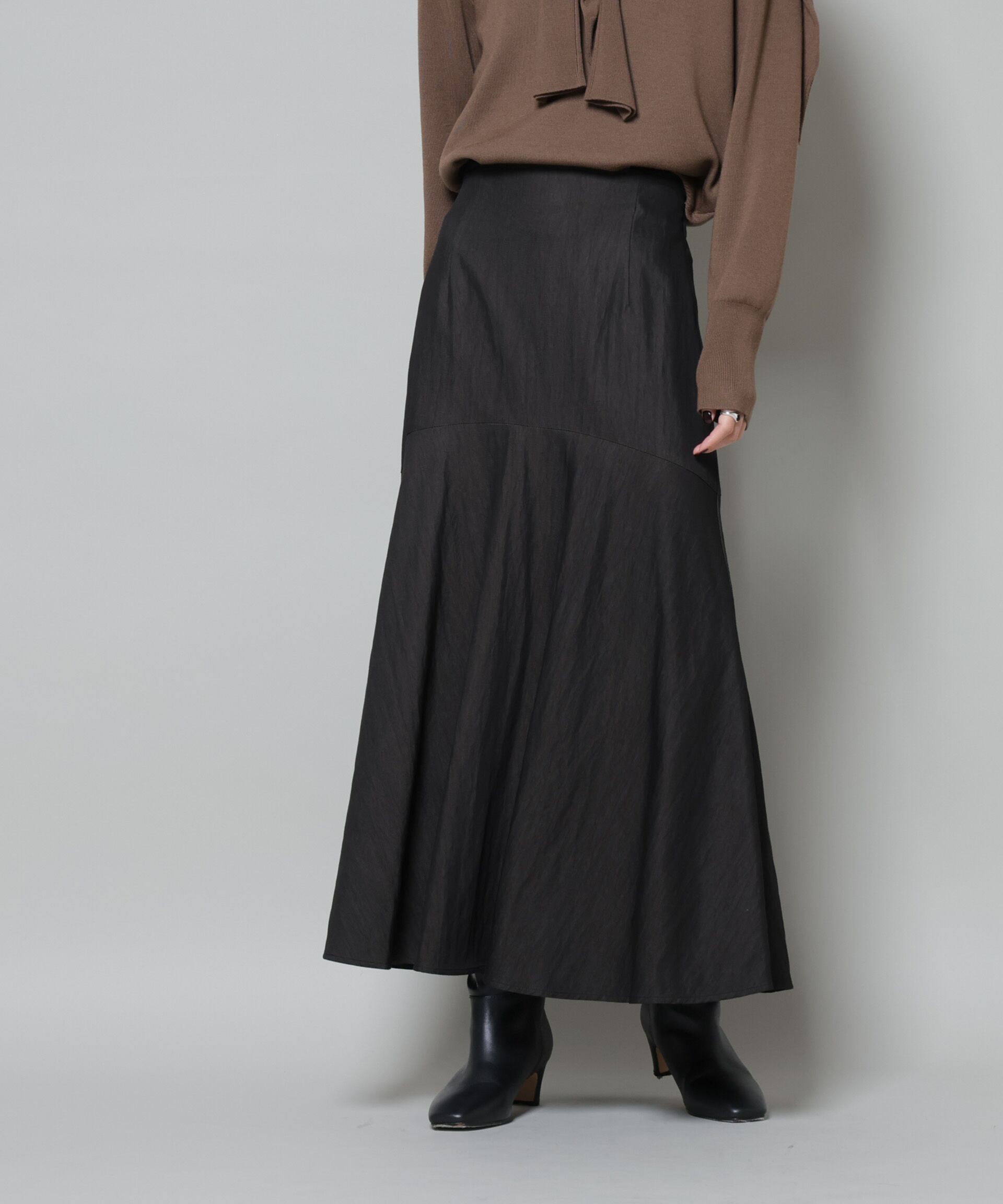 nano･universe「切り替え裾フレアスカート」|スカート|