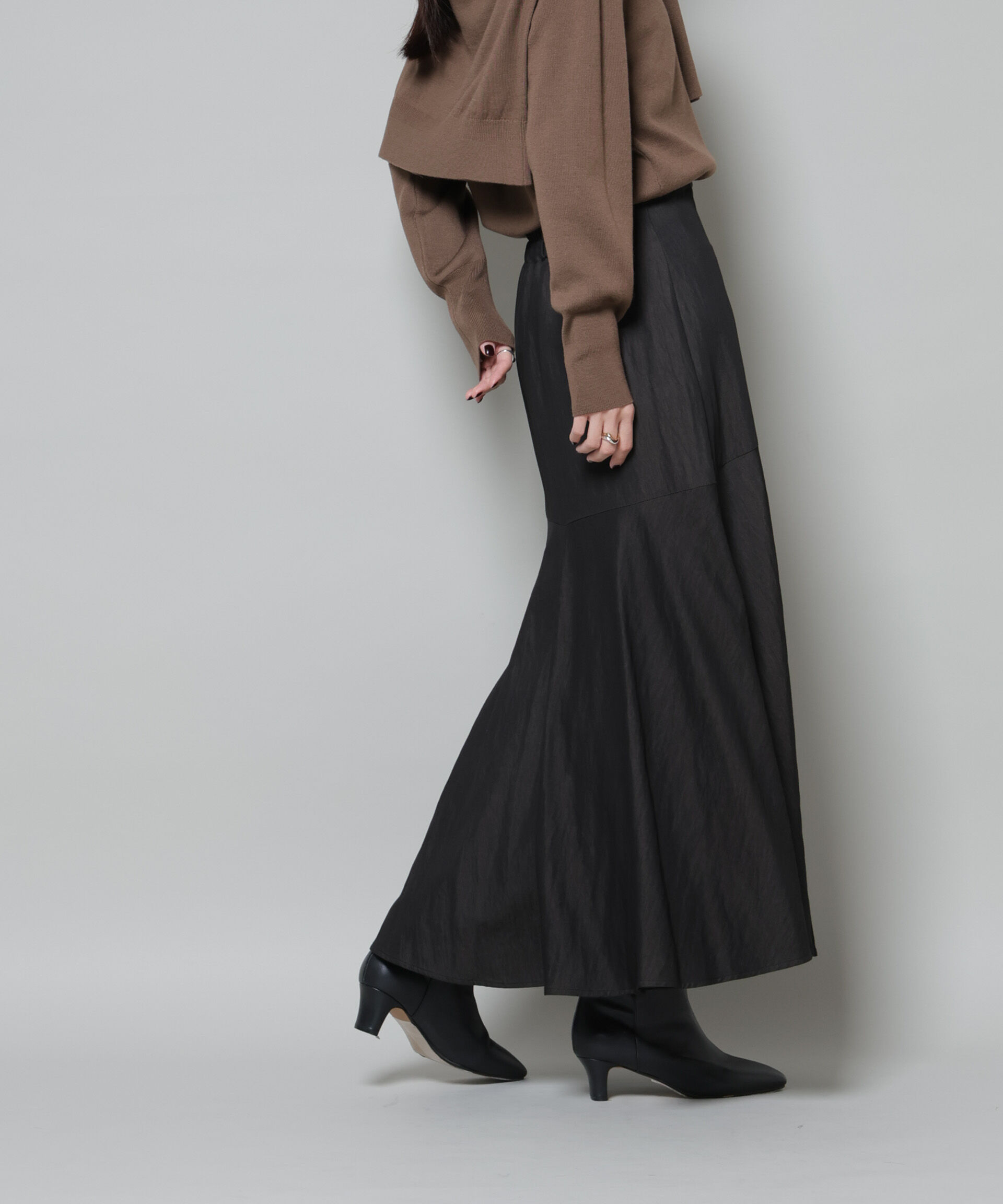 nano･universe「切り替え裾フレアスカート」|スカート|