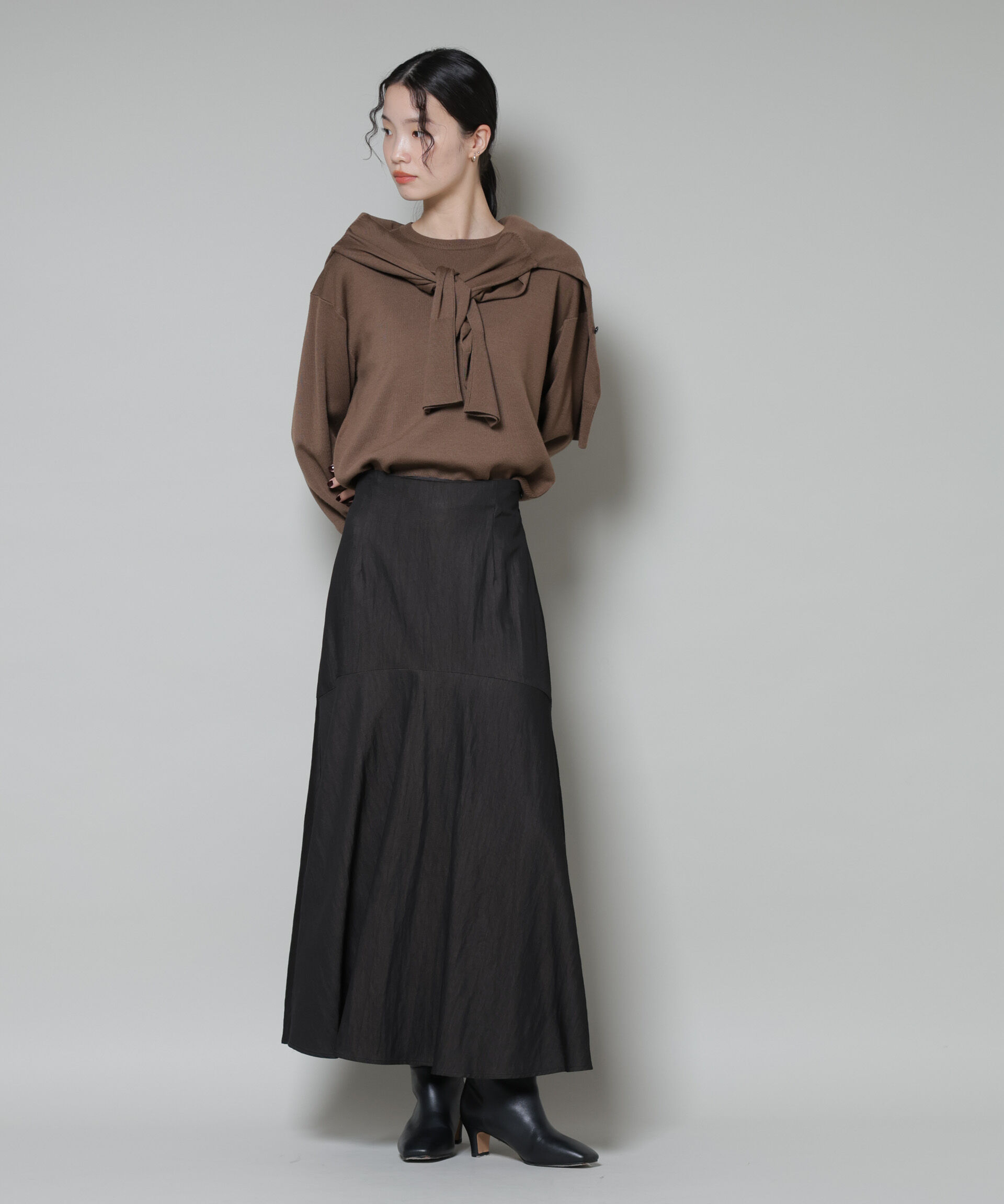 nano･universe「切り替え裾フレアスカート」|スカート|