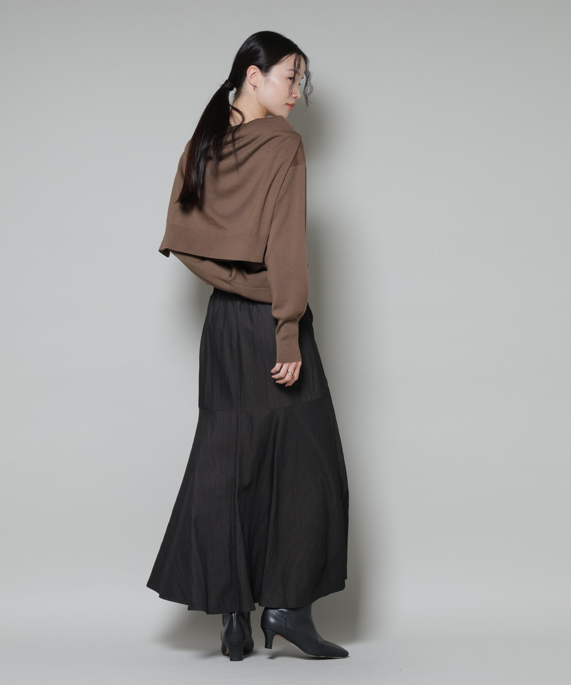 nano･universe「切り替え裾フレアスカート」|スカート|