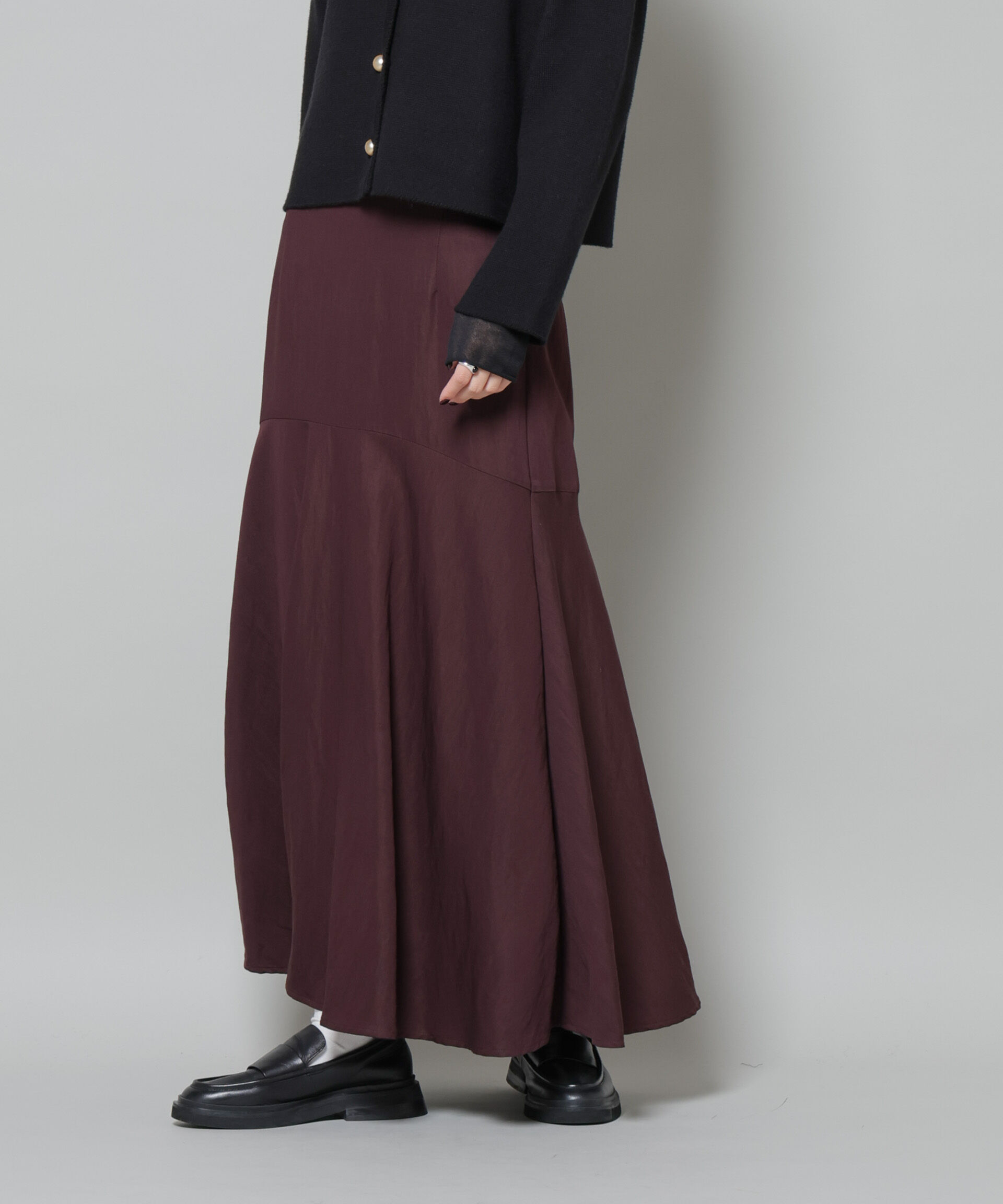 nano･universe「切り替え裾フレアスカート」|スカート|