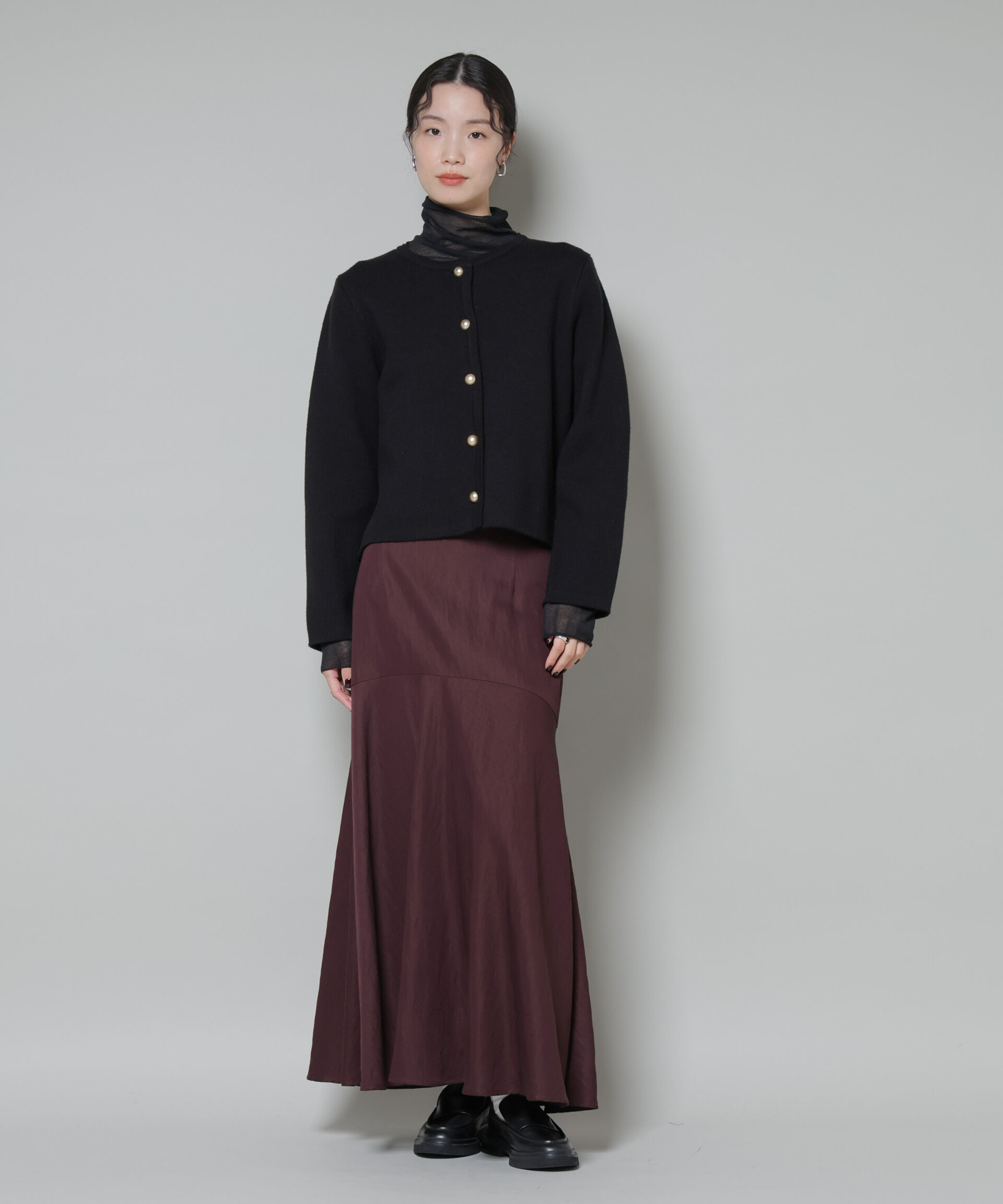 nano･universe「切り替え裾フレアスカート」|スカート|