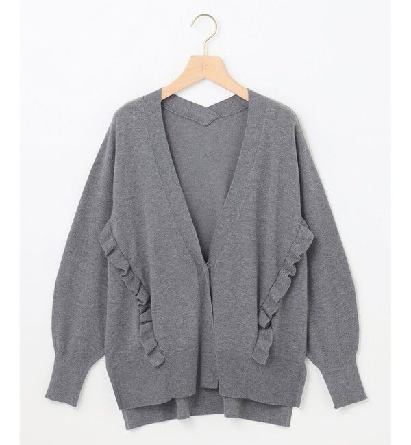 組曲「【WEB限定】サイドフリルカーディガン」|カーディガン|