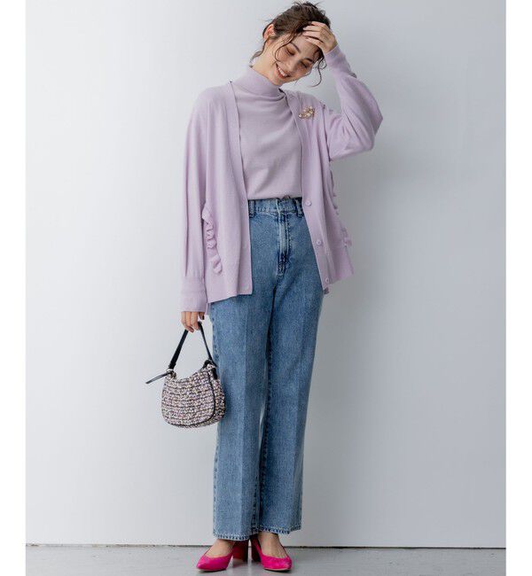 組曲「【WEB限定】サイドフリルカーディガン」|カーディガン|