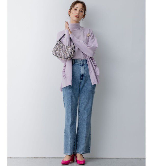 組曲「【WEB限定】サイドフリルカーディガン」|カーディガン|