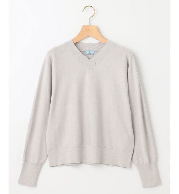 組曲「【洗える・WEB限定】Vネックドルマンスリーブ ニット」|ニット・セーター|