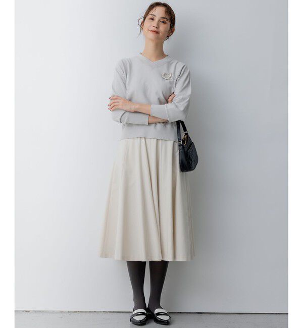 組曲「【洗える・WEB限定】Vネックドルマンスリーブ ニット」|ニット・セーター|