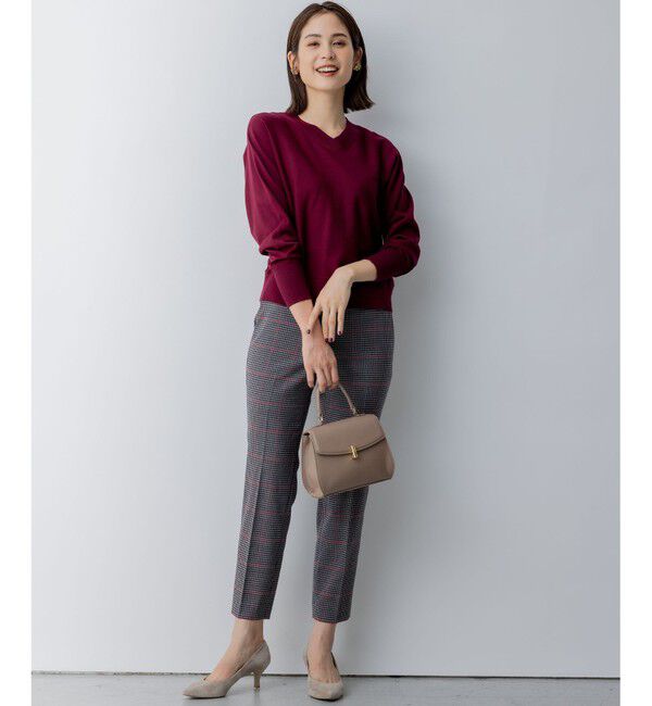 組曲「【洗える・WEB限定】Vネックドルマンスリーブ ニット」|ニット・セーター|