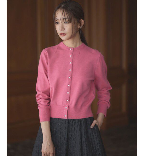 組曲「【WEB限定】BOREROニット カーディガン」|カーディガン|ピンク系