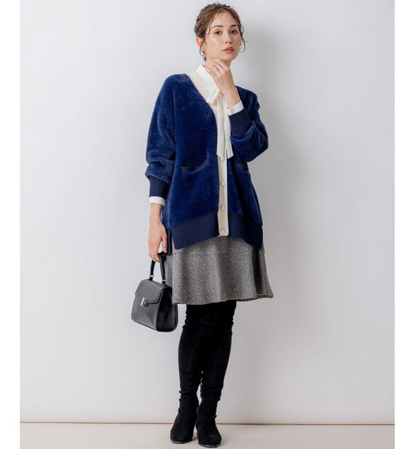 組曲「ナイロンファーニット カーディガン」|カーディガン|