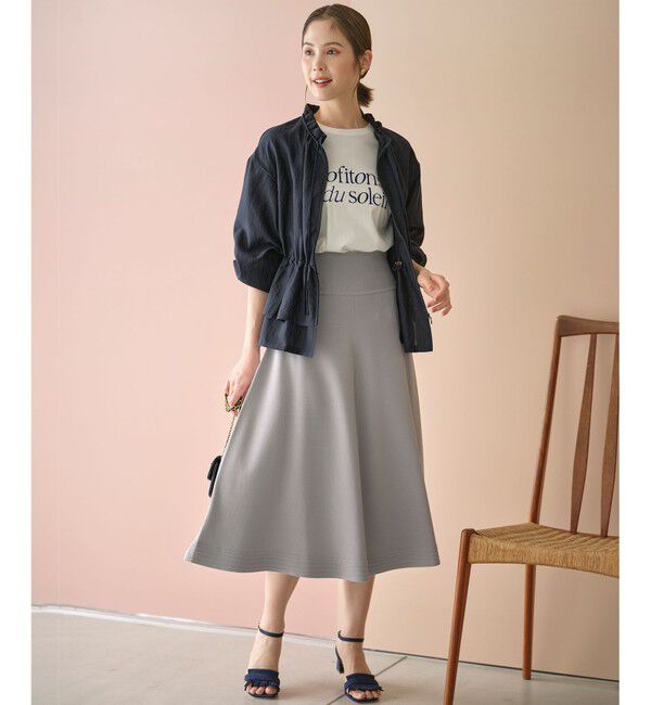 組曲「【セットアップ着用可・WEB限定カラーあり】MINA ニットフレアスカート」|スカート|