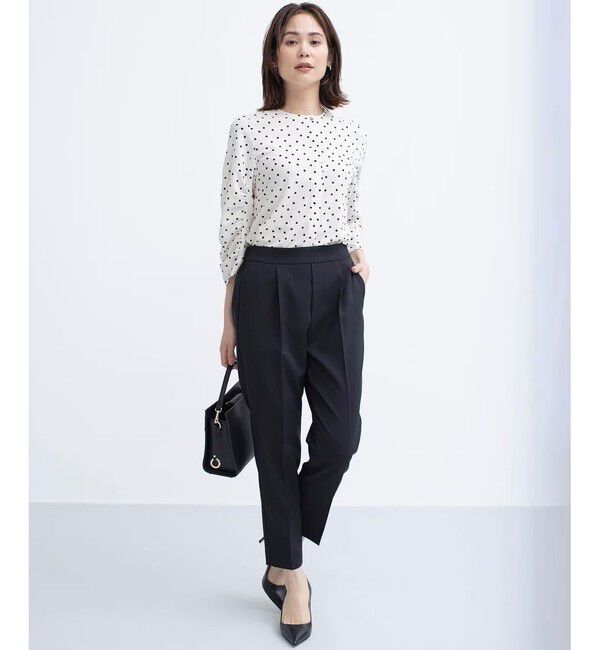 組曲「ドットジョーゼットプリント ブラウス」|シャツ・ブラウス|