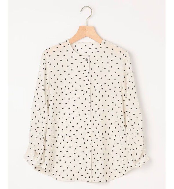 組曲「ドットジョーゼットプリント ブラウス」|シャツ・ブラウス|