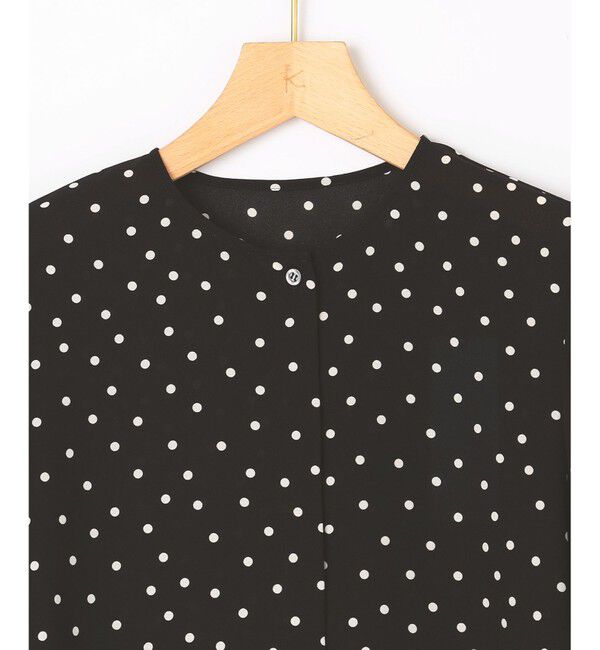 組曲「ドットジョーゼットプリント ブラウス」|シャツ・ブラウス|