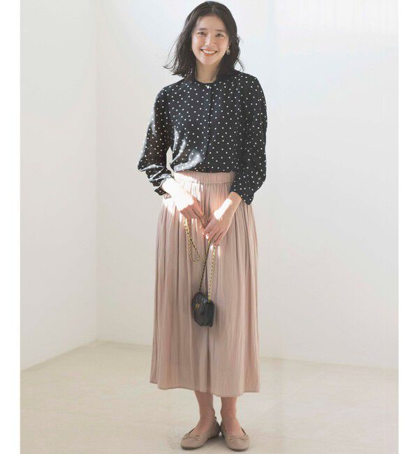 組曲「ドットジョーゼットプリント ブラウス」|シャツ・ブラウス|