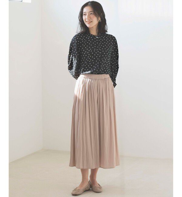 組曲「ドットジョーゼットプリント ブラウス」|シャツ・ブラウス|