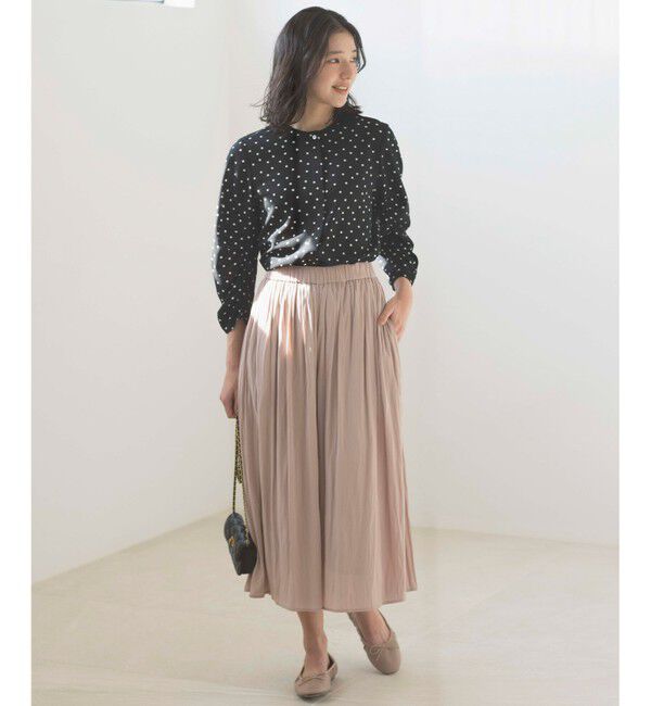 組曲「ドットジョーゼットプリント ブラウス」|シャツ・ブラウス|