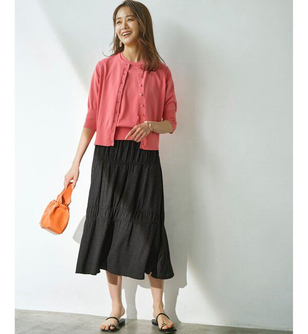組曲「【WEB限定】ステッチストライプドビー ギャザースカート」|スカート|