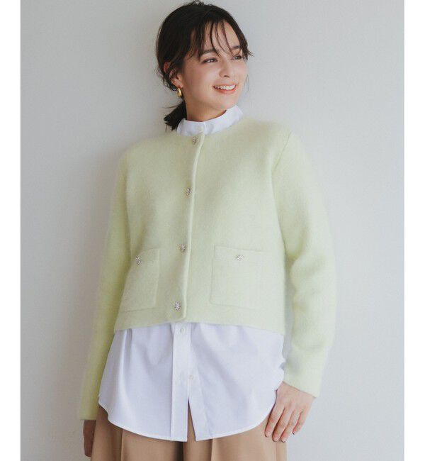 組曲「【加藤ローサさん着用 / 前後着用可】コットンタッチシャーティング刺繍入り ブラウス」|シャツ・ブラウス|ホワイト系