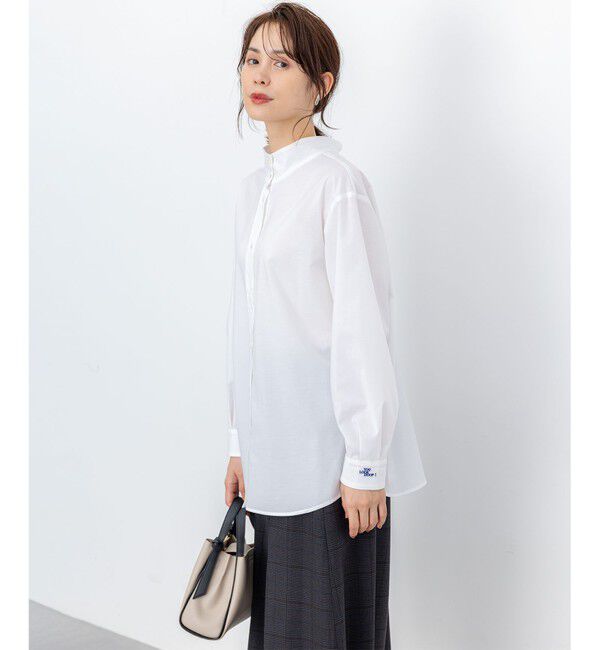 組曲「【加藤ローサさん着用 / 前後着用可】コットンタッチシャーティング刺繍入り ブラウス」|シャツ・ブラウス|