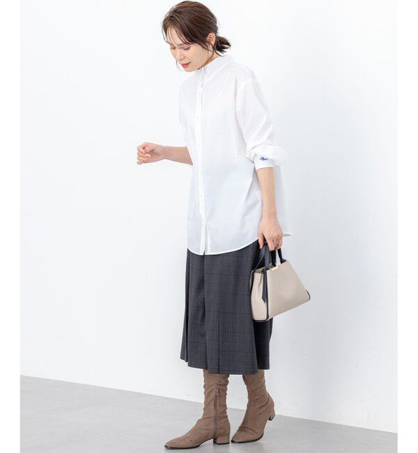 組曲「【加藤ローサさん着用 / 前後着用可】コットンタッチシャーティング刺繍入り ブラウス」|シャツ・ブラウス|