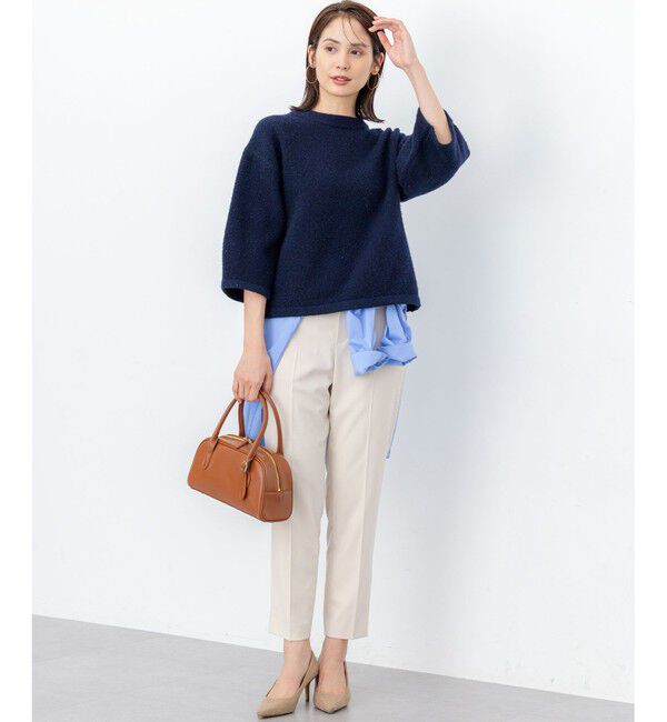 組曲「【加藤ローサさん着用 / 前後着用可】コットンタッチシャーティング刺繍入り ブラウス」|シャツ・ブラウス|