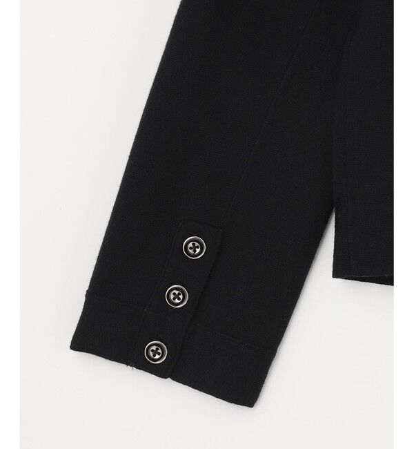 自由区「ミラノリブ ニット ノーカラージャケット」|ノーカラージャケット|