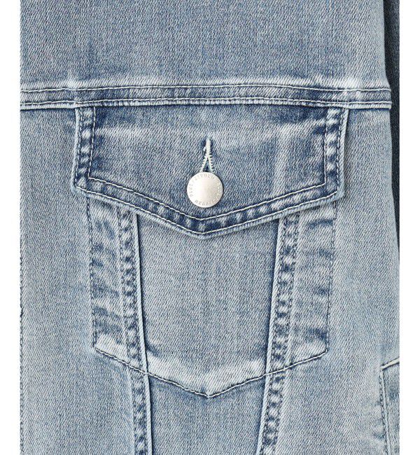 自由区「【ご好評につき追加生産・洗える】USUKARU DENIM ノーカラージャケット」|デニムジャケット|