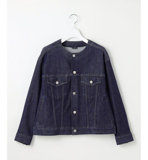 自由区「【ご好評につき追加生産・洗える】USUKARU DENIM ノーカラージャケット」|デニムジャケット|