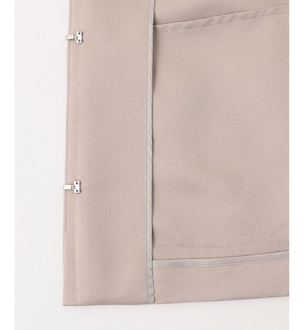 自由区「【ご好評につき追加生産・洗える】グログランノーカラー ジャケット」|ノーカラージャケット|