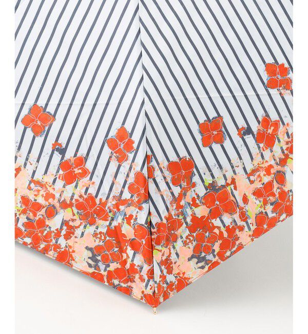 自由区「【UVカット・晴雨兼用】オルタンシアプリント 折りたたみ傘」|傘|