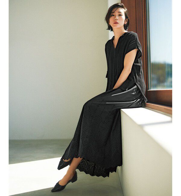 自由区「【カタログ掲載・洗える】エンブロイダリーローン スカート」|スカート|