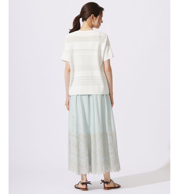 自由区「【カタログ掲載・洗える】エンブロイダリーローン スカート」|スカート|