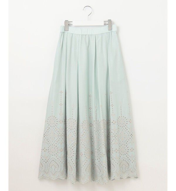 自由区「【カタログ掲載・洗える】エンブロイダリーローン スカート」|スカート|