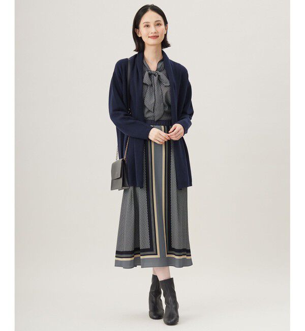 自由区「【洗える】ジオメトリックハートプリント スカート」|スカート|