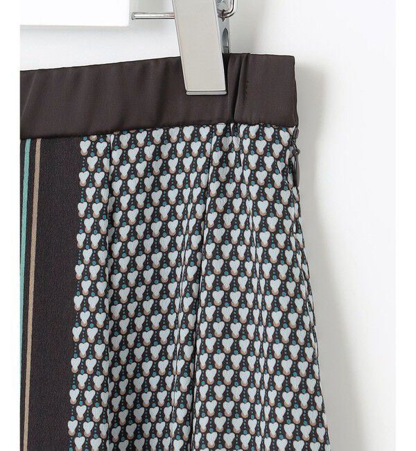 自由区「【洗える】ジオメトリックハートプリント スカート」|スカート|