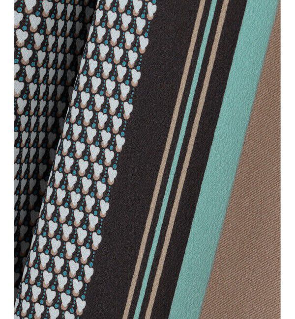 自由区「【洗える】ジオメトリックハートプリント スカート」|スカート|