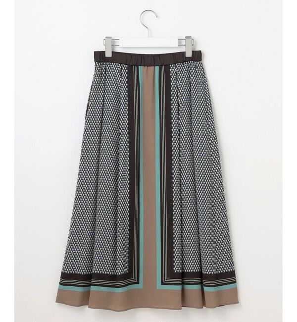 自由区「【洗える】ジオメトリックハートプリント スカート」|スカート|