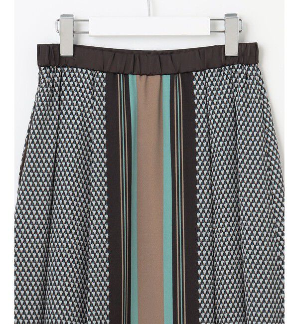 自由区「【洗える】ジオメトリックハートプリント スカート」|スカート|