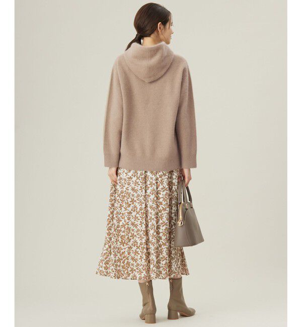 自由区「【カタログ掲載・洗える】スノーフラワープリント スカート」|スカート|