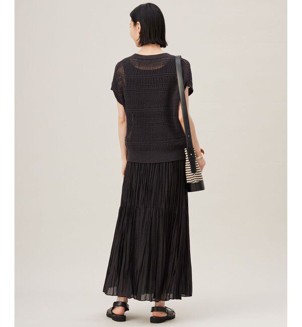 自由区「【接触冷感・洗える】ハンドワッシャープリーツ スカート」|スカート|