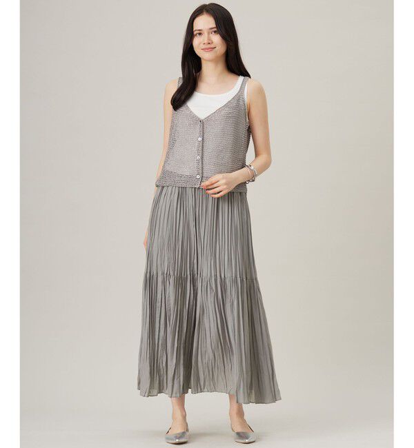 自由区「【ワコールコラボ】【洗える】カップイン タンクトップ」|タンクトップ|