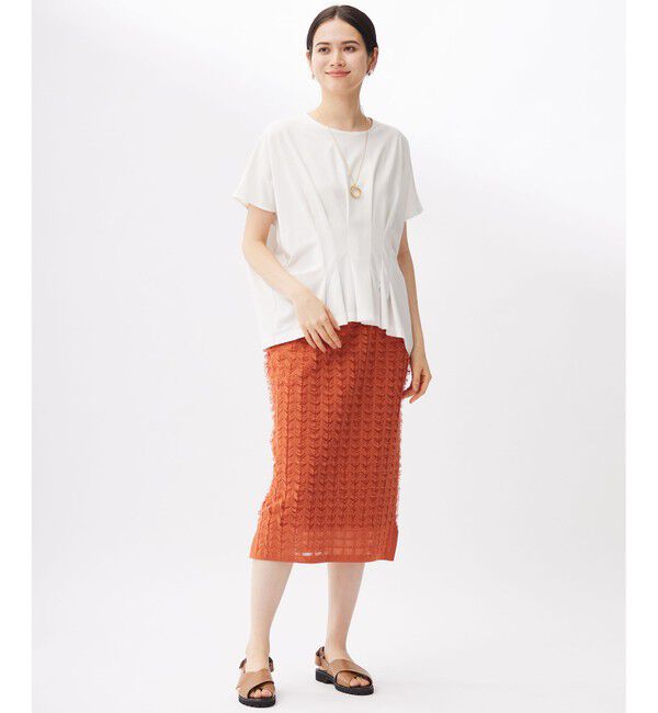自由区「【セットアップ対応・洗える】シアーカットジャカード スカート」|スカート|