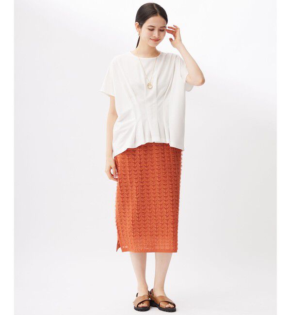 自由区「【セットアップ対応・洗える】シアーカットジャカード スカート」|スカート|