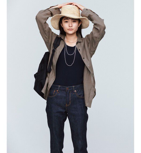 23区「【CLASSY. 9月号掲載/WEB限定カラーあり】LIBECO ベーシック シャツ」|シャツ・ブラウス|