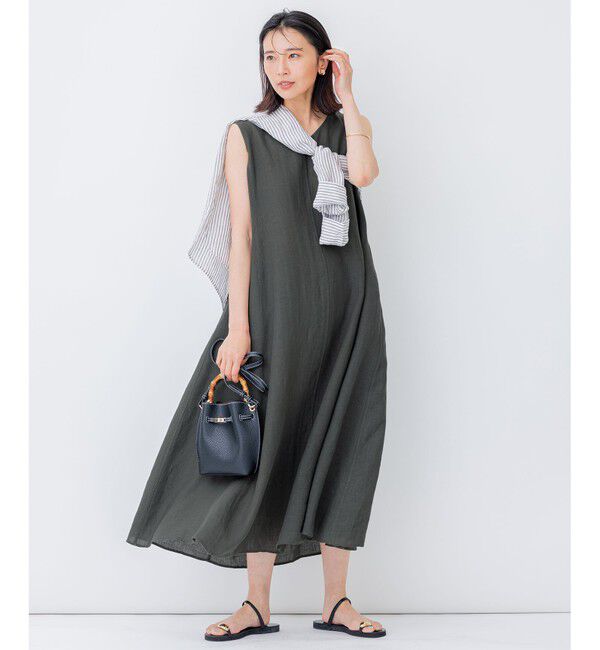 23区「【CLASSY. 9月号掲載/WEB限定カラーあり】LIBECO ベーシック シャツ」|シャツ・ブラウス|