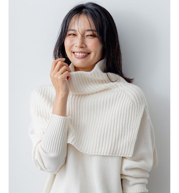 23区「ウールカシミヤ ネックウォーマー」|その他|ホワイト系