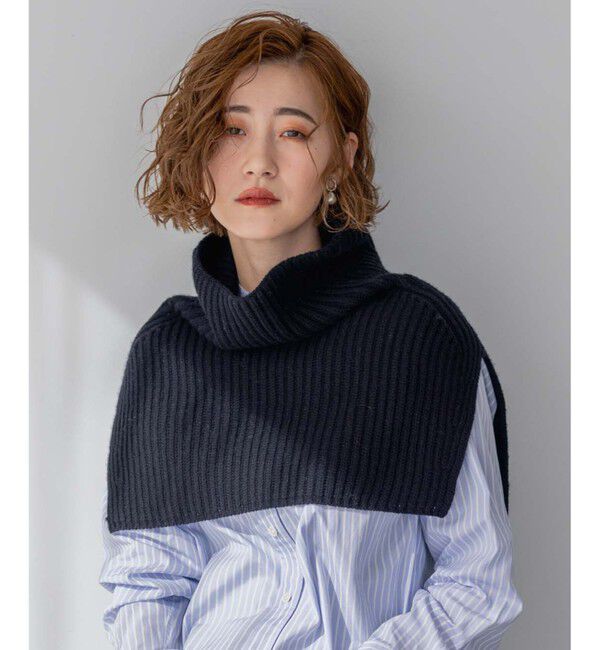 23区「ウールカシミヤ ネックウォーマー」|その他|ブラック系
