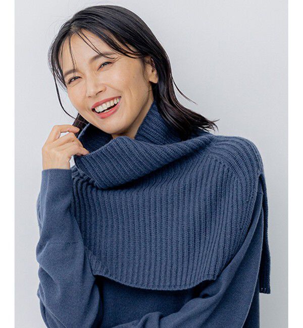 23区「ウールカシミヤ ネックウォーマー」|その他|ダルブルー系